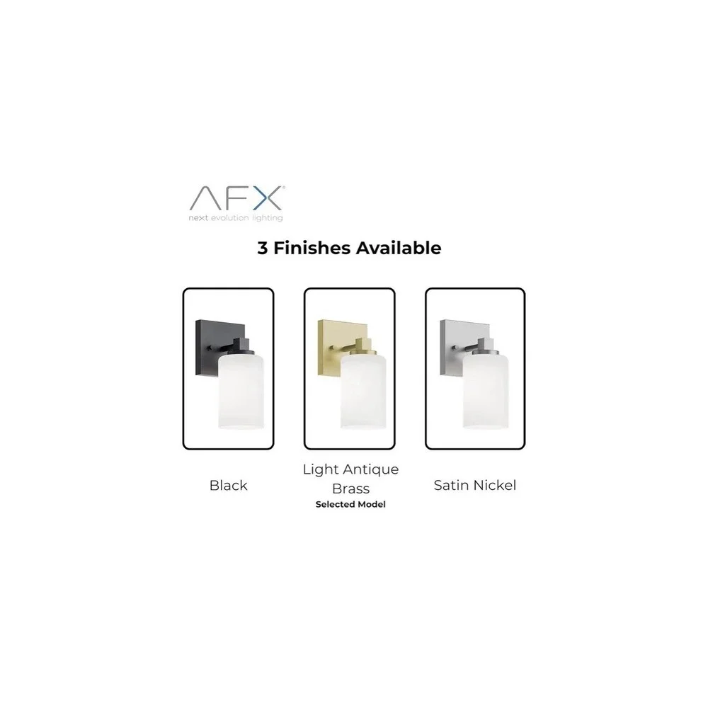 AFX LEOV3109MBLB Leo 31‎ Inch Vanity Light Requires 4 E26 A19 Bulbs 60W
